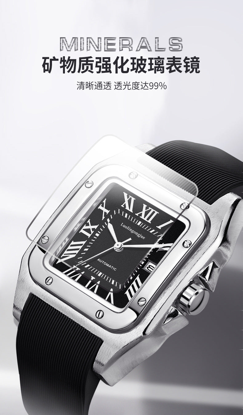 Hollow striped shandushi automatic mechanical wholesale men's watch men's atmospheric large dial waterproof mechanical watch