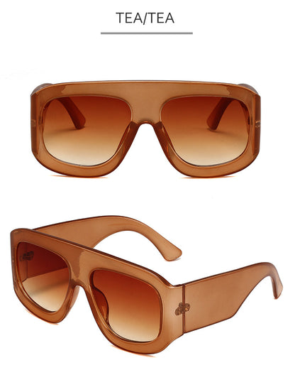 2024 generous frame European and American simple sunglasses fashion wear party party sunglasses for men and women