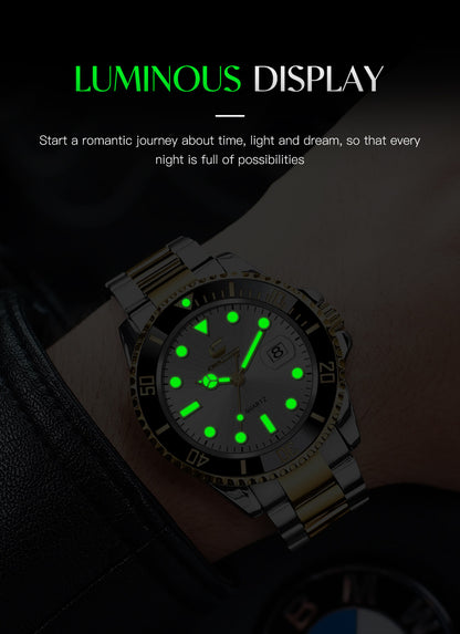 Swiss CHAXIGO quartz watch cross-border watch wholesale new green water ghost quartz luminous waterproof men's watch