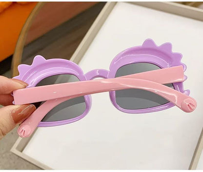 Children's Glasses Baby Sunglasses New Cute Little Dinosaur Cartoon Sunglasses Sun Visors Trendy Boys and Girls Sunglasses