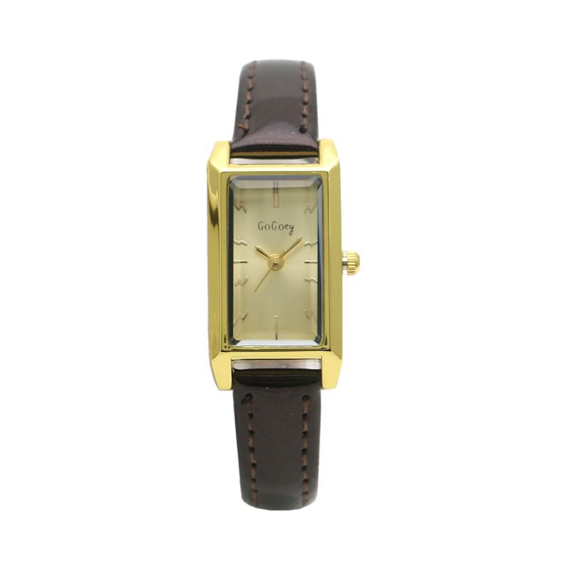 Small Rectangular Thin Strap Simple Women's Leather Strap Watch Trendy Leather Strap Watch Women's Quartz Watch 270
