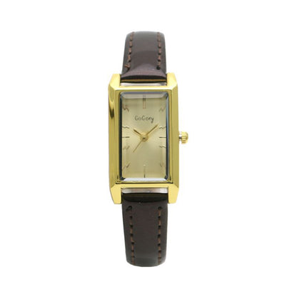 Small Rectangular Thin Strap Simple Women's Leather Strap Watch Trendy Leather Strap Watch Women's Quartz Watch 270