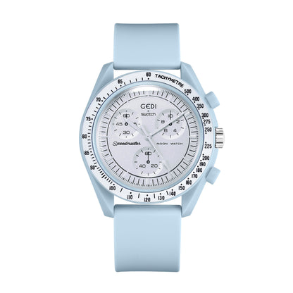 GEDI GEDI Fashion Candy Color Silicone Tape Middle School Students' High Color Value Large Dial Quartz Sports Watch 31020