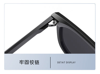 Folding Sunglasses New Style High-End Look Slimming Face Uv Protection Driving Fashion Polarized Glasses for Men and Women Cross-Border Trade