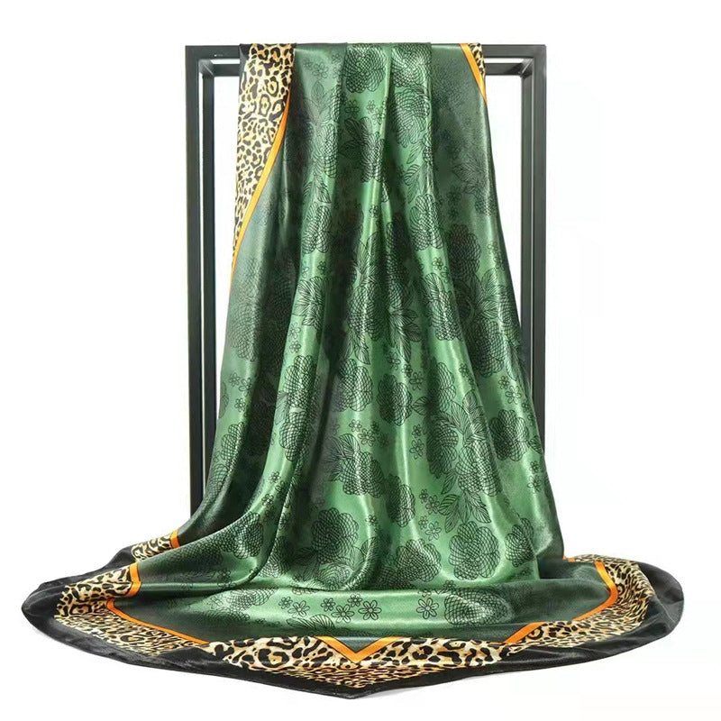 Double-sided scarf 90 square scarf summer women's thin decorative versatile small scarf shawl scarf scarf