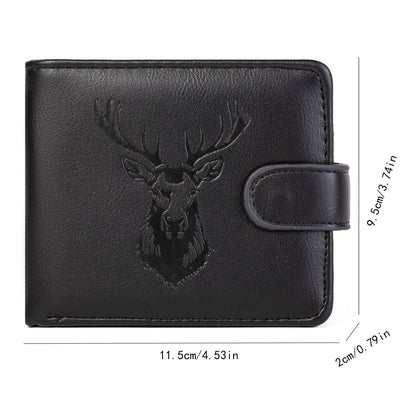 Foreign Trade Specializes in New Wallets for Men, Pu Leather Trendy Brand Fashion Short Wallets, High-End Card Holders, Multifunctional Wallets