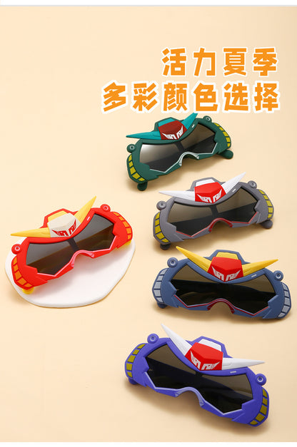 2026 New Soft Silicone Kidsren's Sunglasses for Outdoor Travel, Fashionable Cartoon Kidsren's Polarized Sunglasses with Uv Protection