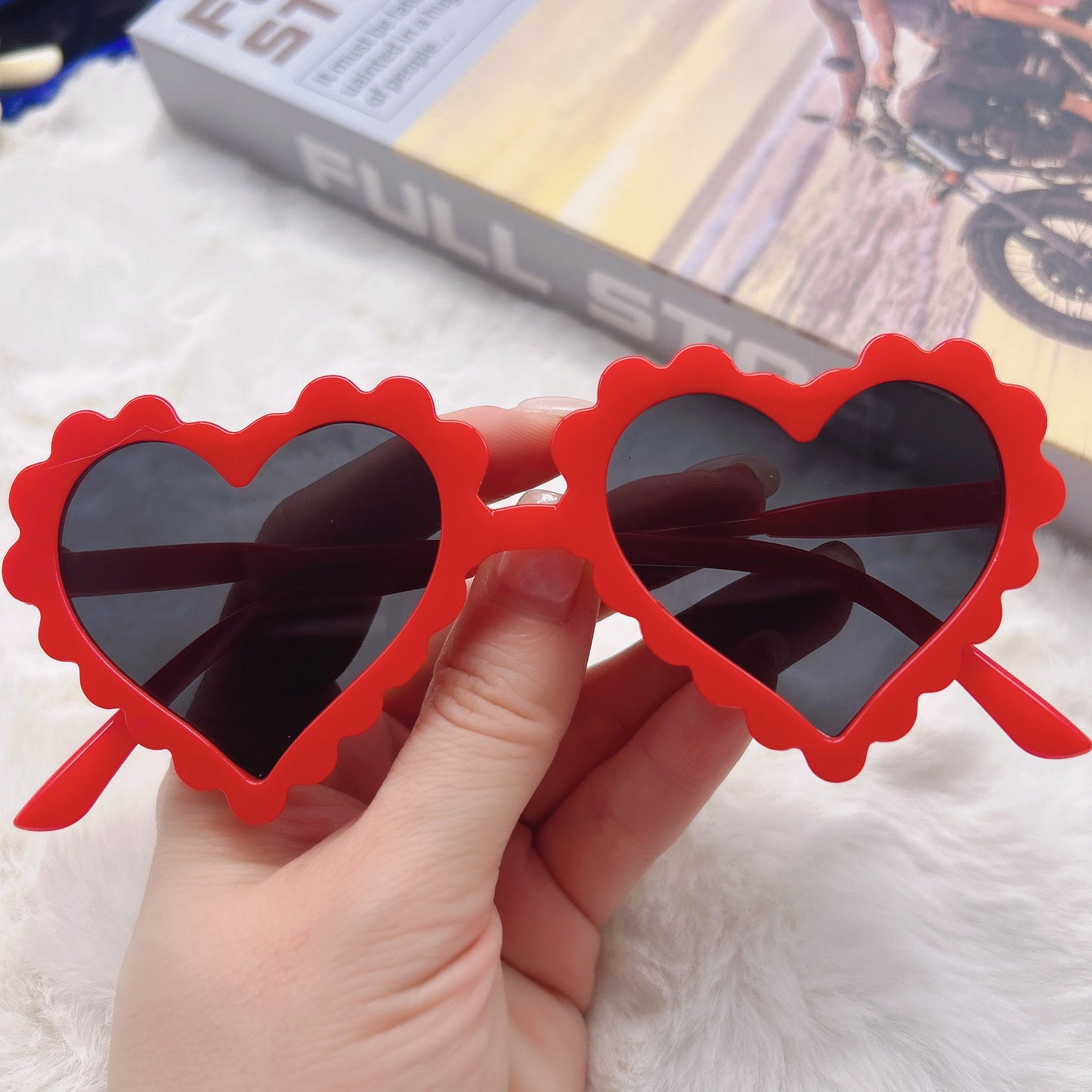 Children's Heart Sunglasses for Boys and Girls, Anti-Uv Sunglasses, Cute Girls, Peach Heart, Kidsren's Glasses Factory, Kidsren