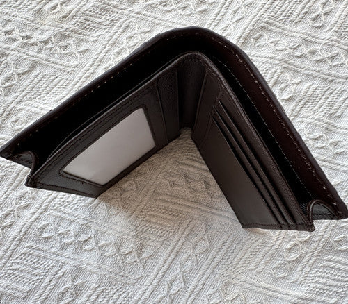 Cross-border Fashion Real Snakeskin Luxury Men's Business Two-fold Wallet Card Holder Large Capacity Wallet Travel Portable