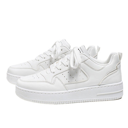 Men's Shoes Trendy Shoes 2024 New Summer Niche Trendy Thick Bottom White Shoes Student Sports Casual Shoes for Men