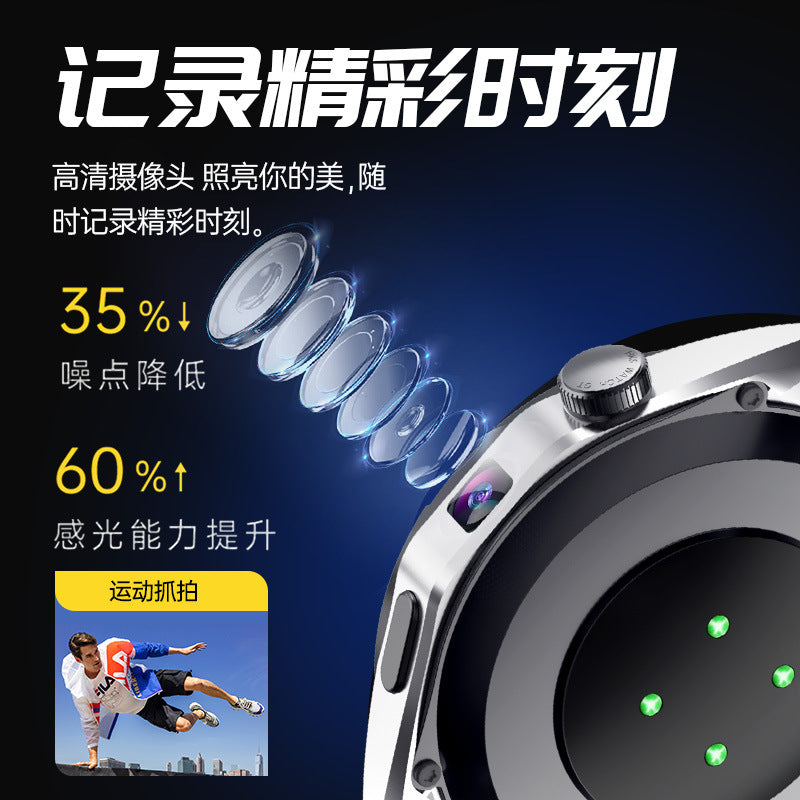 WATCH 4 Cellular Card Smart Watch Free Download Running Single Camera nfc Game Heart Rate Monitoring