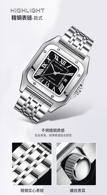 Hollow striped shandushi automatic mechanical wholesale men's watch men's atmospheric large dial waterproof mechanical watch