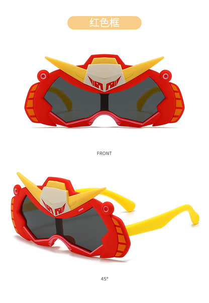 2026 New Soft Silicone Kidsren's Sunglasses for Outdoor Travel, Fashionable Cartoon Kidsren's Polarized Sunglasses with Uv Protection