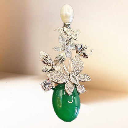 New Flower Brooch High Sense Niche Inlaid Zircon Corsage Women's Clothing Accessories All-match Clothing Accessories in stock