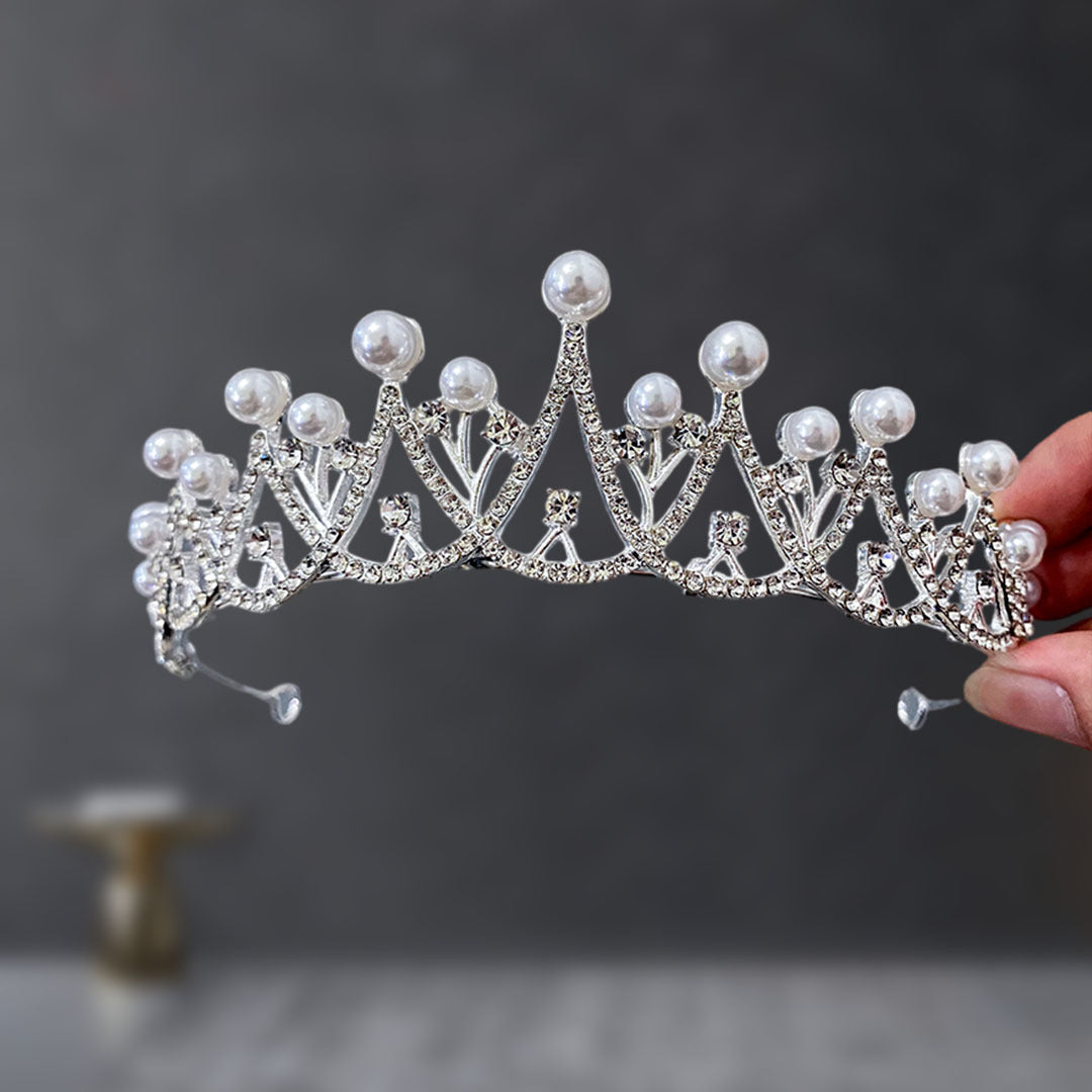 Bridal Crown Tiara Rhinestone Crown Wedding Dress Diamond Costume Eighteenth Birthday Coming-Of-Age Ceremony Birthday Princess Hair Accessory