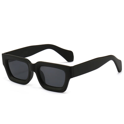 Retro Concave Small Frame Square Sunglasses 2023 New Sunglasses European and American Cross-Border Street Photography Sun Protection Trendy Sunglasses