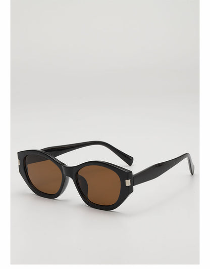 Fashion Retro Cat's Eye Distinctive Anti-UV Sunglasses Women's High-Level Street Photoshoot Concave Sunscreen Decorative Sunglasses