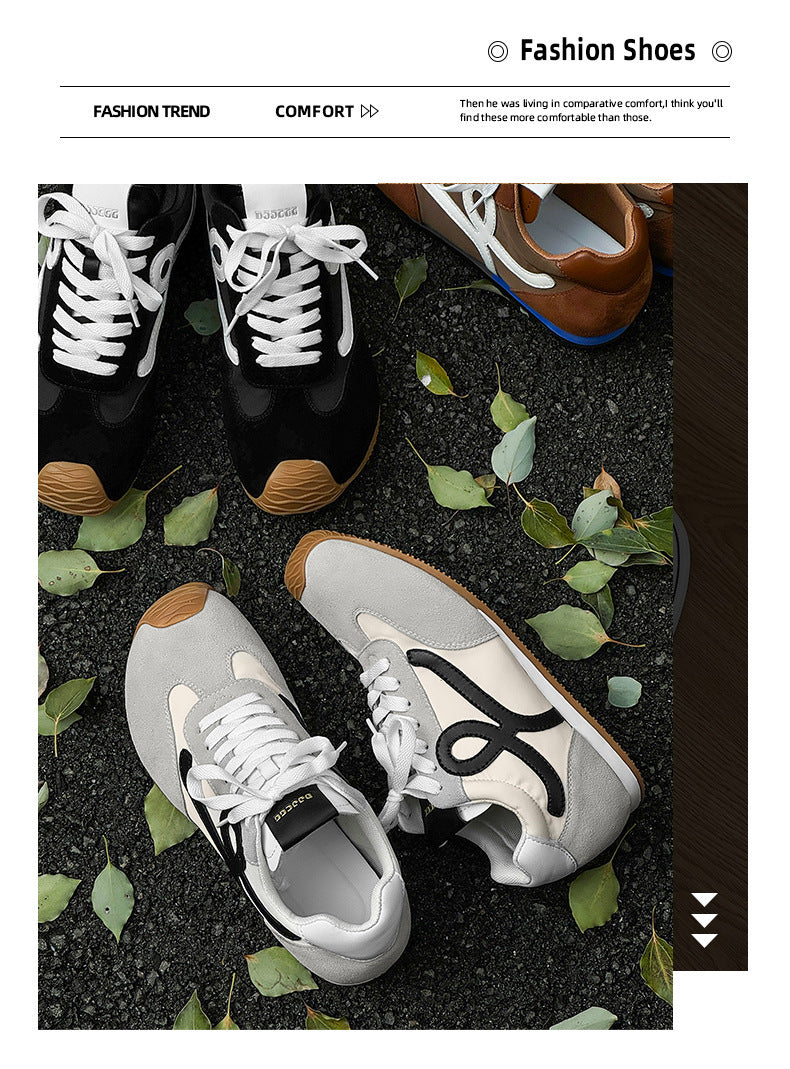 Spring and Autumn Sports Casual Shoes Trendy All-match Forrest Gump Shoes 2025 Spring New Single-layer Shoes Simple Lightweight German Training Shoes