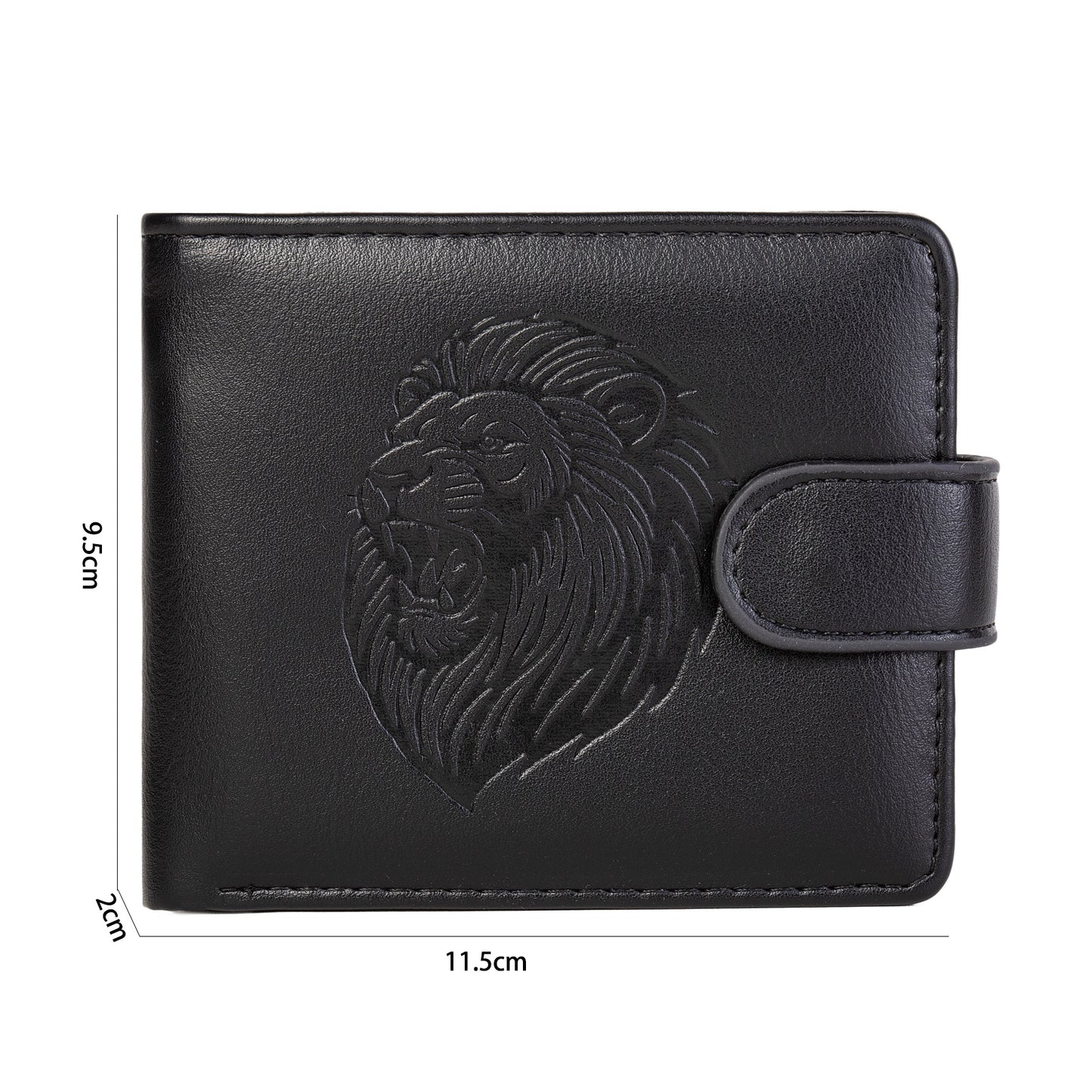Dropshipping Cross-Border Manufacturer Wholesale Men's Wallet Pu Leather Short Zipper Buckle Wallet New Wallet Coin Purse