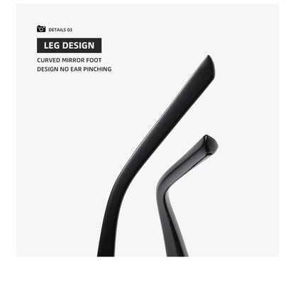 Three-Point Square Gm Sunglasses for Women, High-End Korean Fashion Sunglasses, Trendy Uv Protection Small Frame for Men