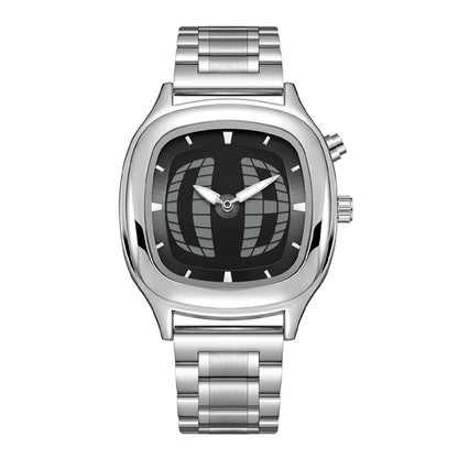 Millennial Retro Fashion Concept Digital Display Sports Men's Watch with Analog Numbers, Niche Ins Trendy Brand Quartz Watch