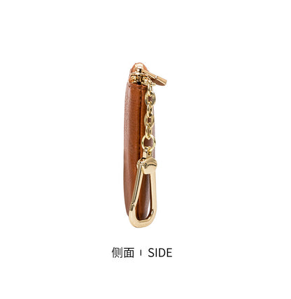 European and American Genuine Leather Cowhide Coin Purse Simple Mini Zipper Coin Bag 2025 New Small Wallet Women's Short Ultra-Thin