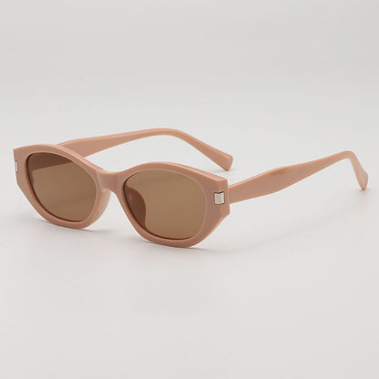 Fashion Retro Cat's Eye Distinctive Anti-UV Sunglasses Women's High-Level Street Photoshoot Concave Sunscreen Decorative Sunglasses