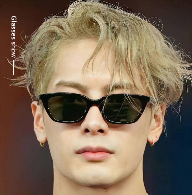 New Stylish Men's Cat-Eye Sunglasses with Small Frames, Elegant and High-End Sunglasses, New Versatile Trendy Glasses