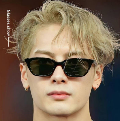 New Stylish Men's Cat-Eye Sunglasses with Small Frames, Elegant and High-End Sunglasses, New Versatile Trendy Glasses