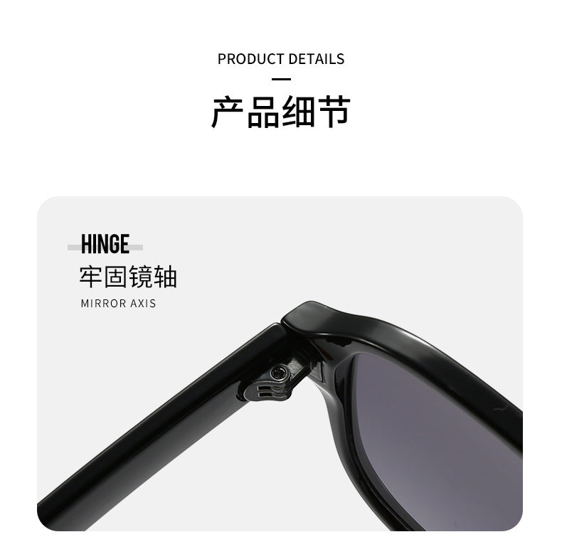 New European and American Ins Internet Celebrity Sunglasses Men's Cross-border Punk Trendy Show Sunglasses Double-beam Sunglasses Women's High-end Sense