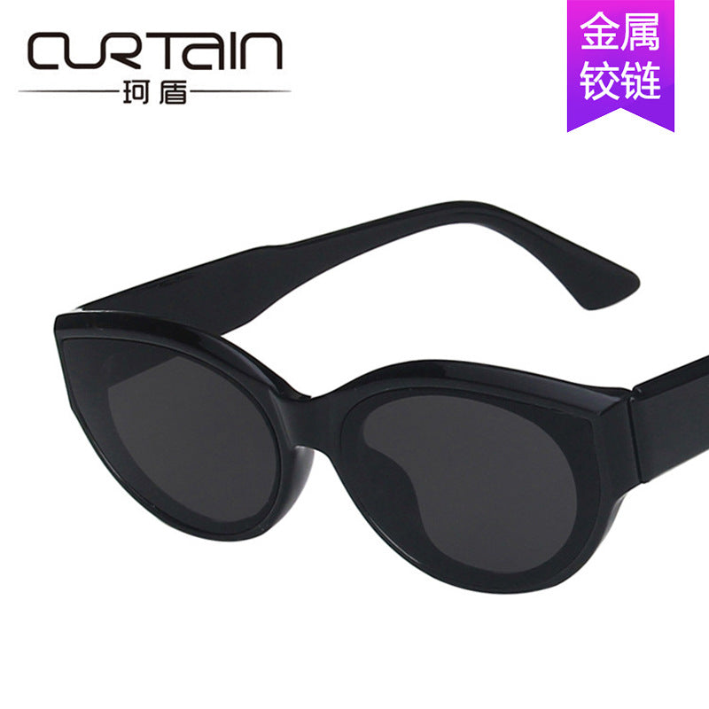 Cross-Border European and American Personalized Sunglasses 2020 New Retro Hip-Hop Oval Sunglasses Street Style Fashion Sunglasses