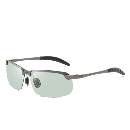 Polarized Glasses 3043 Color Changing Polarized Sunglasses Men's Fashion Fish Shooting Color Changing Glasses Outdoor Sports Sunglasses
