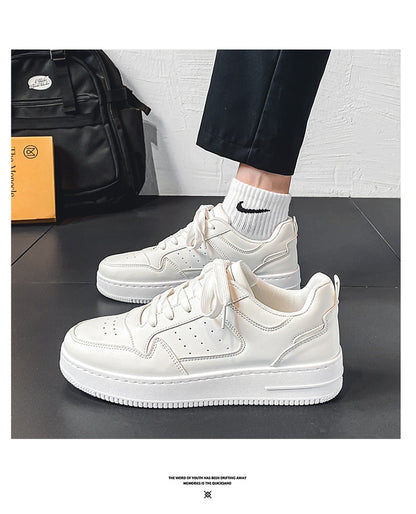 Men's Shoes Trendy Shoes 2024 New Summer Niche Trendy Thick Bottom White Shoes Student Sports Casual Shoes for Men
