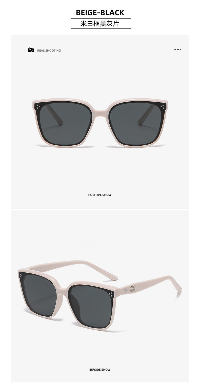 Three-Point Square Gm Sunglasses for Women, High-End Korean Fashion Sunglasses, Trendy Uv Protection Small Frame for Men