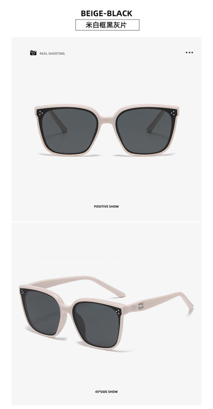 Three-Point Square Gm Sunglasses for Women, High-End Korean Fashion Sunglasses, Trendy Uv Protection Small Frame for Men