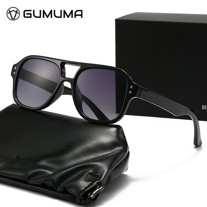 New European and American Ins Internet Celebrity Sunglasses Men's Cross-border Punk Trendy Show Sunglasses Double-beam Sunglasses Women's High-end Sense