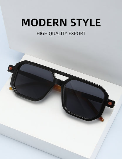 You, me, him, cross-border trend, retro, literary and modern sunglasses, Instagram street flat glasses, fashion sunglasses T2622