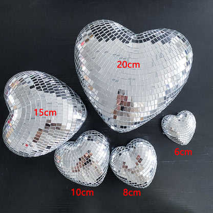 Chain love Disco ball Disco love glass decorations party reflective atmosphere products Christmas