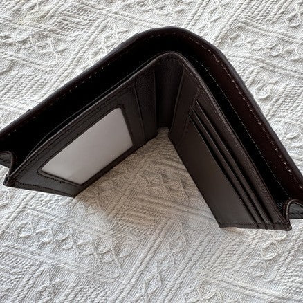 Cross-border Fashion Real Snakeskin Luxury Men's Business Two-fold Wallet Card Holder Large Capacity Wallet Travel Portable