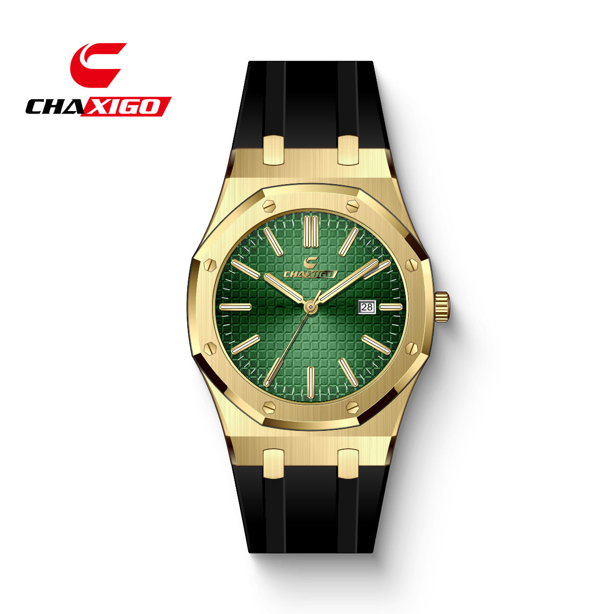 Chaxigo Series Quartz Watch Gold Classic Men's Waterproof Watch Men's Watch Men's Watch Manufacturer Dropshipping