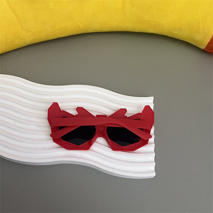 New Baby Sunglasses, Cute Boy Cartoon Mecha, Funny Street Photography, Trendy Anti-Uv Sunscreen Children's Sunglasses