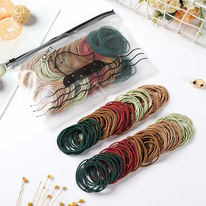 Korean version of thin head rope high elastic small rubber band hair band adult simple head rope women hair rubber band wholesale