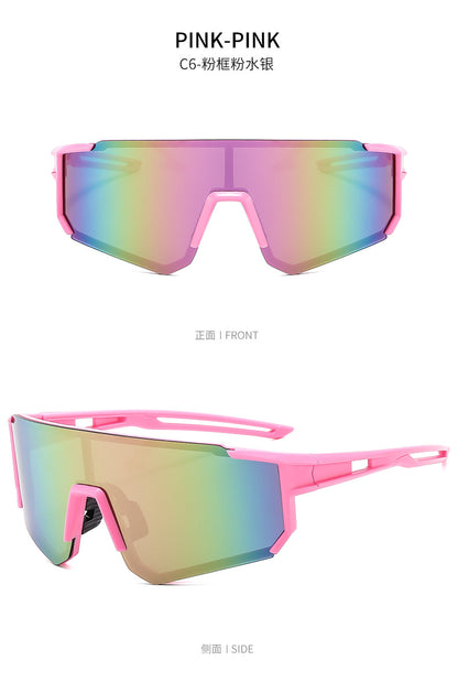 European and American Hot-Selling Goggles, Cycling Sunglasses, Mountaineering Men's Ski Colorful Dynamic Windproof and Anti-Uv Women's Sunglasses