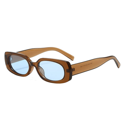 New Stylish Casual Simple Square Small Frame Sunglasses Ins Outdoor Fashion Driving Anti-Uv Sunglasses Trend