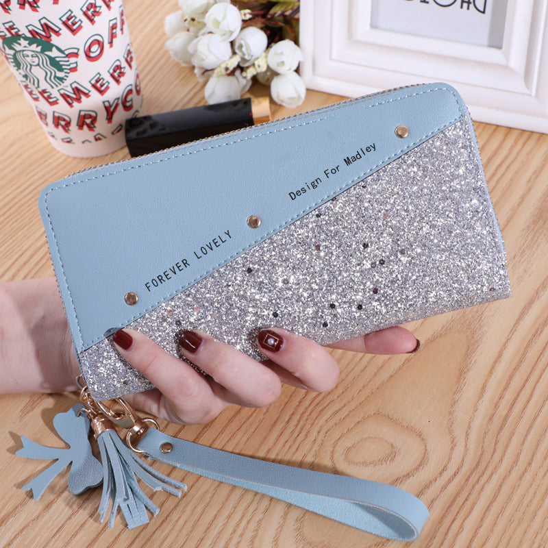 Factory wholesale Japanese and Korean long wallet women's fashion simple women's coin purse large capacity multi-card card holder wallet