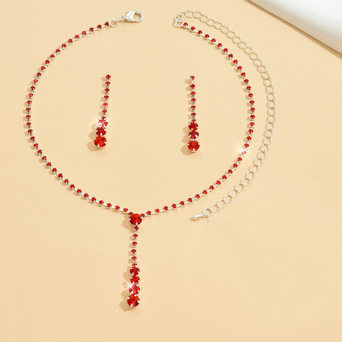 Factory Direct Approval Fashion Wedding Wedding Photography Accessories Earrings Necklace Bracelet Set Combination Multiple Choice