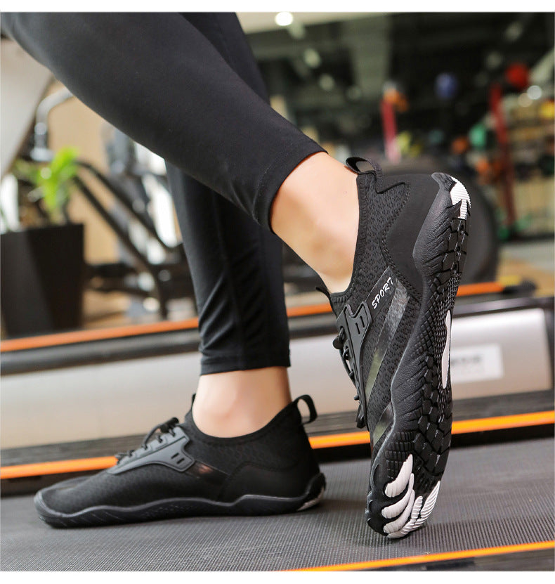 New Outdoor Beach Shoes Swimming Diving Wading Shoes Couple Non-slip Tracing Shoes Hiking Five Finger Fitness Hiking Shoes