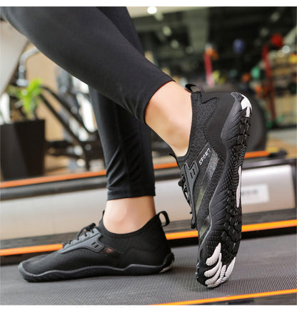 New Outdoor Beach Shoes Swimming Diving Wading Shoes Couple Non-slip Tracing Shoes Hiking Five Finger Fitness Hiking Shoes