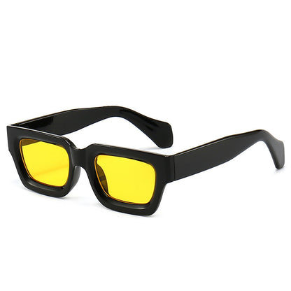 Retro Concave Small Frame Square Sunglasses 2023 New Sunglasses European and American Cross-Border Street Photography Sun Protection Trendy Sunglasses
