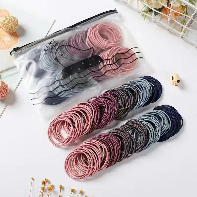 Korean version of thin head rope high elastic small rubber band hair band adult simple head rope women hair rubber band wholesale